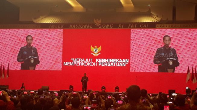 Warga Sebut-Sebut Nama Jokowi di Perayaan Imlek Nasional 2019