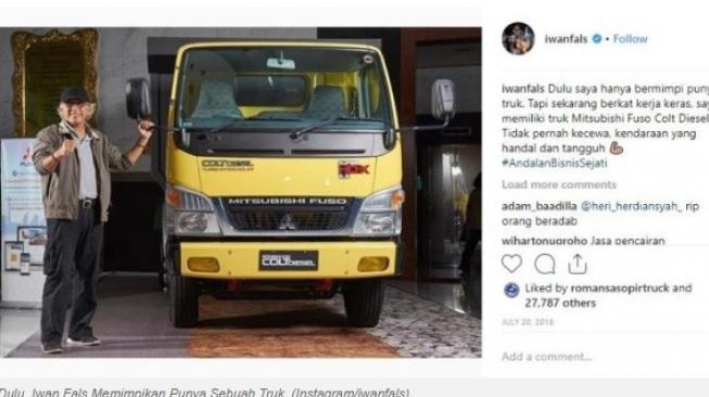 Iwan Fals dan Mitsubishi Fuso [Instagram: @iwanfals].