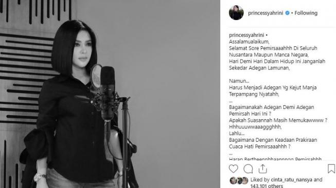 Syahrini heboh di Instagram, kenapa ya? [instagram/princessyahrini]