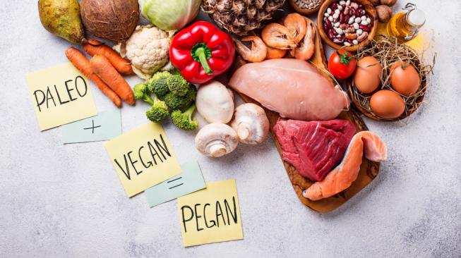 Diet pegan, diet yang menggabungkan diet paleo dan veganisme. (Shutterstock)