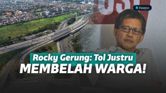 Bantah Jalan Tol Pemersatu Bangsa, Rocky Gerung 