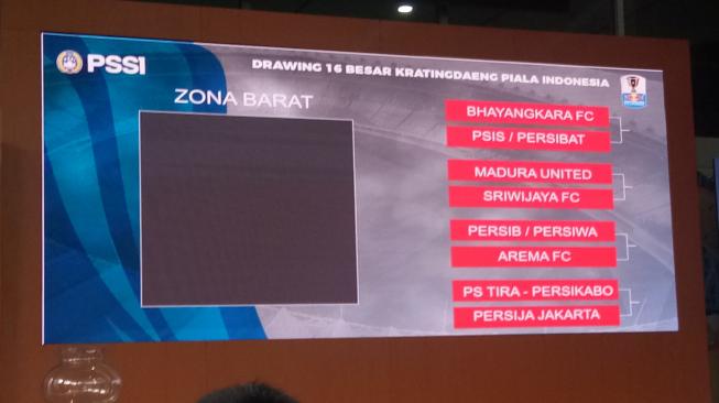 Berikut Hasil Drawing Babak 16 Besar Piala Indonesia