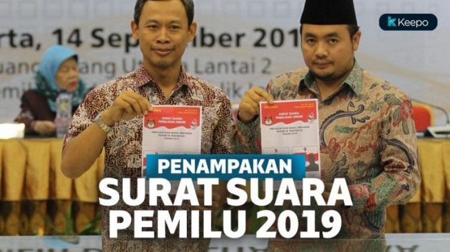 Bakal Segera Dicoblos! Begini Penampilan 5 Surat Suara Pemilu 2019