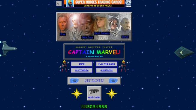 Nostalgia, Penggemar Captain Marvel Wajib Mampir ke Situs Web Ini