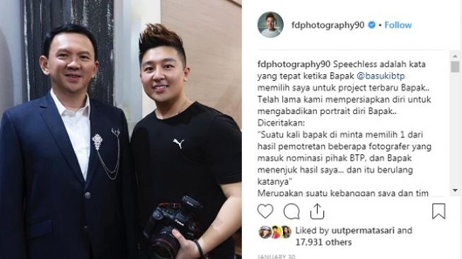 Ahok dikabarkan sudah foto prewedding dengan Puput. (Instagram)