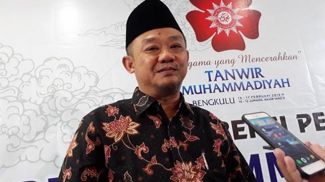 Sekretaris Umum PP Muhammadiyah Abdul Mu'ti. (Suara.com/Ummi Hadyah Saleh)