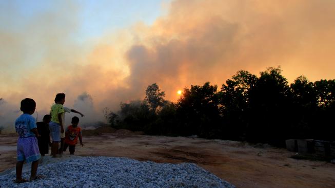 Salah satu bahaya kebakaran lahan hutan bagi kesehatan pernapasan adalah