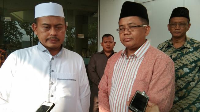 Slamet Ma'arif bertemu Presiden PKS Sohibul Iman. (Suara.com/Walda Marison)