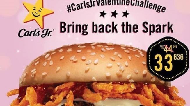 Promo Valentine di Carls Jr. (Instagram)