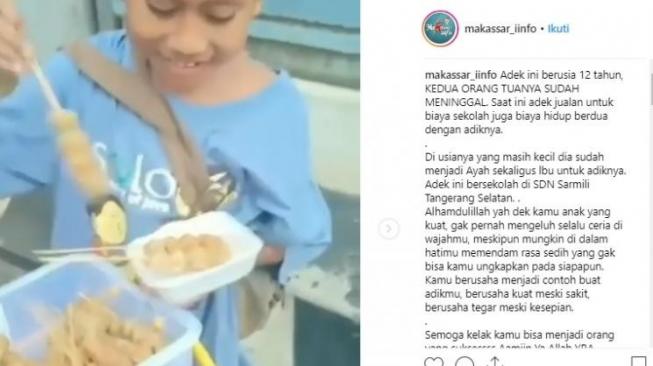 Kisah Anak Kecil Jualan Cilok sampai Malam, Tangis Warganet Pecah