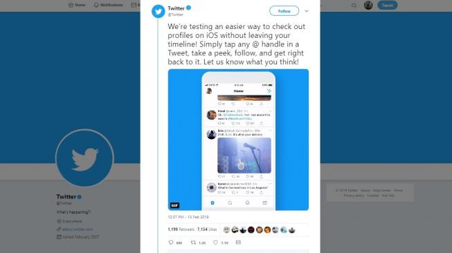 Fitur baru Twitter. [Twitter]