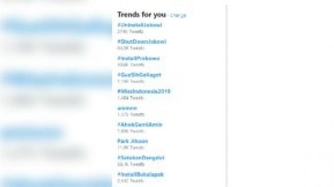 Tagar #ShutDownJokowi jadi trending. [Twitter]