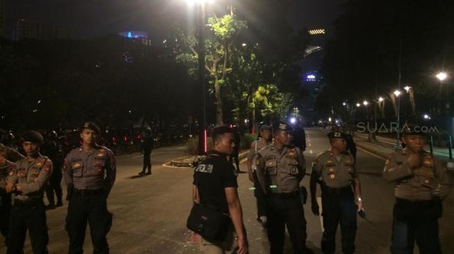 Polisi Larang Masyarakat Dekat ke Lokasi Ledakan Dekat Arena Debat Pilpres