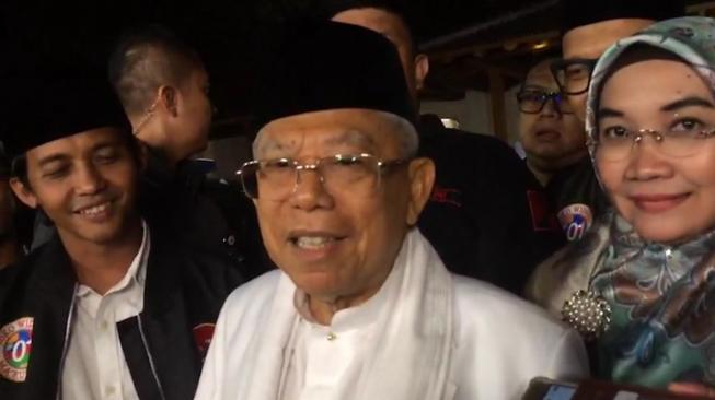 Ma ruf Amin Bangga Jokowi Menang Telak Debat Lawan Prabowo