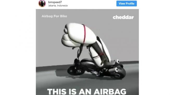 Airbag buat para rider [Instagram bmspeed7]