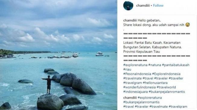 Menikmati Susunan Bebatuan Granit di Pantai Batu Kasah Kepulauan Riau