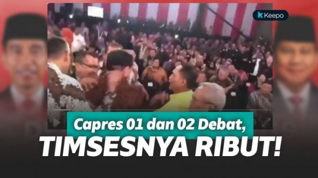 Beredar Video Keributan Timses 01 dan 02 Saat Debat