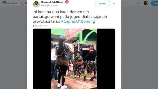 Caleg PDIP Ikut Injak Sajadah Sambil Joget Bareng Emak-emak di Cengkareng