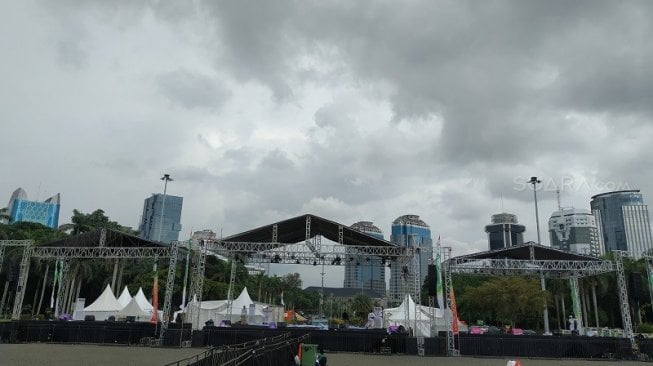 Panggung acara Munajat 212. (Suara.com/Yasir)