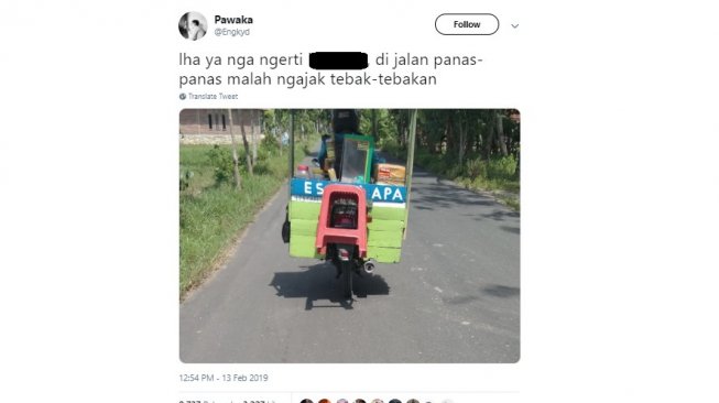 Gerobak Misterius Ini Bikin Penasaran Warganet, Ada yang Bisa Tebak?