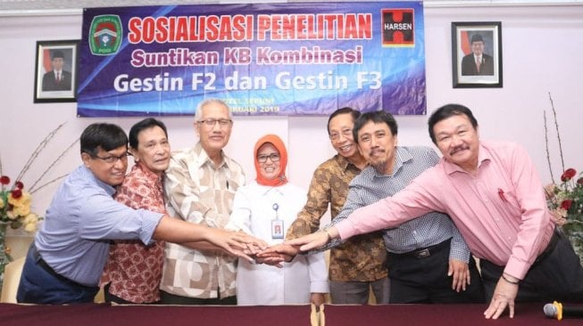 Sosialiasi penelitian suntikan KB kombinasi Gestin F2 dan Gestin F3. (istimewa)