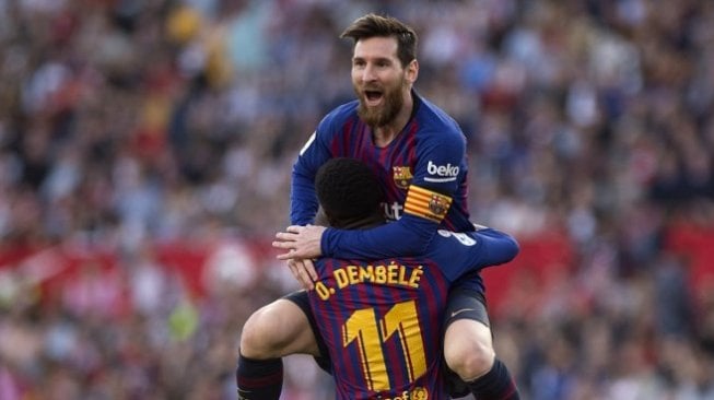 Messi Mengamuk, Barcelona Permalukan Sevilla di Ramon Sanchez Pizjuan