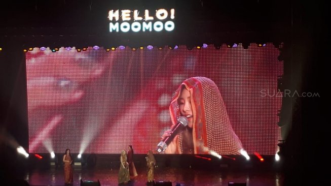 Fan meeting Mamamoo di Tennis Indoor Senayan, Jakarta Pusat, Sabtu (23/2/2019). [Sumarni/Suara.com]