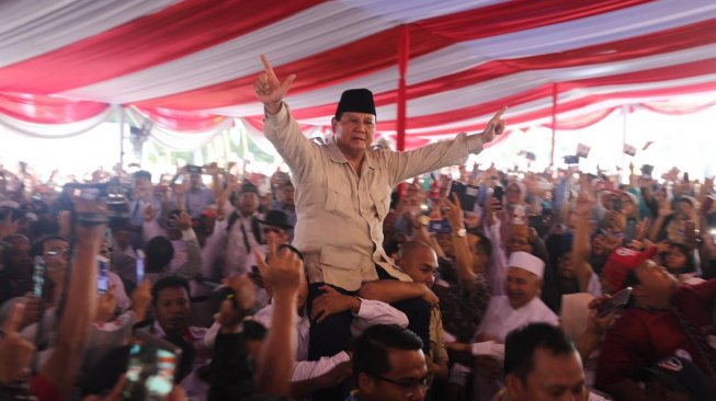 Kunjungi Gresik, Prabowo Bersumpah Gunakan Jabatan Untuk Rakyat Indonesia