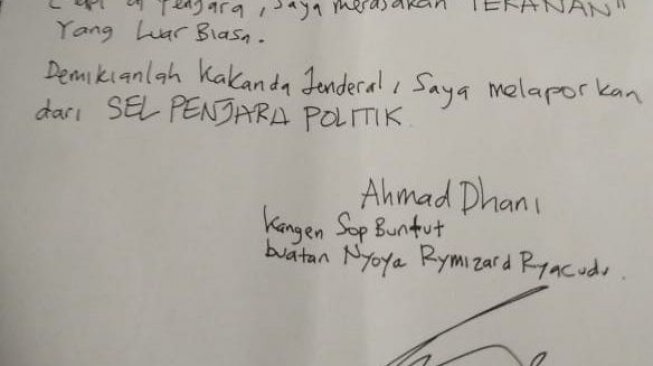 Ahmad Dhani Curhat Sangat Tertekan di Penjara Rutan Madaeng