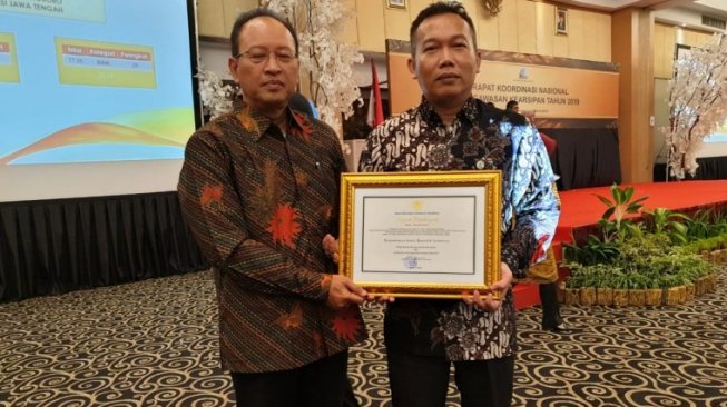 Kemensos meraih predikat "Baik" berdasarkan hasil pengawasan kearsipan 2018 oleh Arsip Nasional Republik Indonesia (ANRI). (Dok: Kemensos)