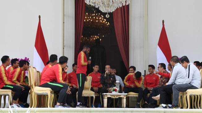 Saat Pemain Timnas U-22 Sampaikan Permintaan Ini Kepada Jokowi