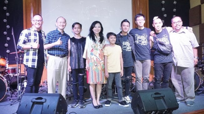 Tama Groove Sessions di Chic’s Music, Rawamangun, Jakarta Timur, Rabu (27/2/2019). [Wahyu Tri Laksono/Suara.com]