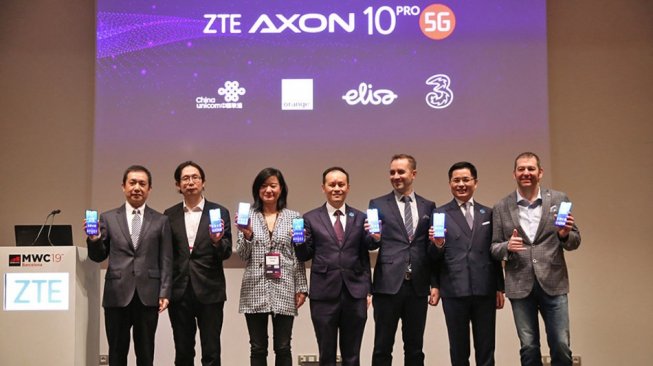 Peluncuran ZTE Axon 10 Pro di MWC 2019. [ZTE]