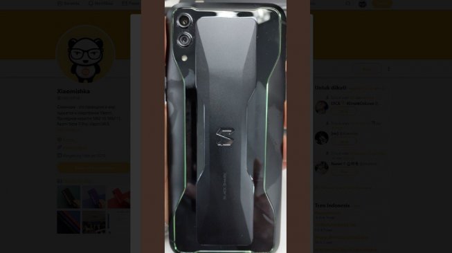 Bocoran Xiaomi Black Shark terbaru. [Twitter]