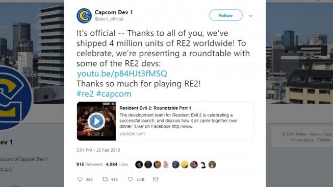 Resident Evil 2 Remarke. [Twitter]