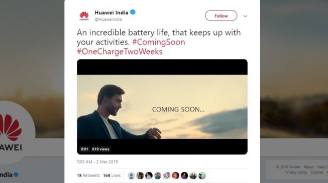 Huawei Watch GT. [Twitter]