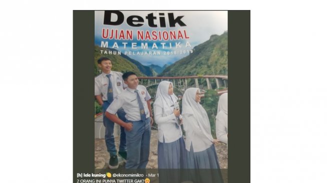 Kocak, Warganet Ini Cari Instagram 2 Pria Ganteng di Cover Buku UN SMA