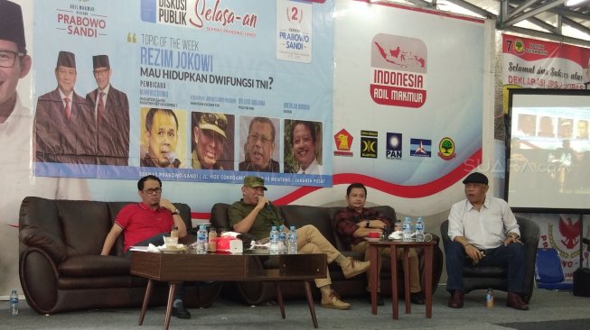 Mantan Kasum TNI Bicara Dwifungsi di Seknas Prabowo - Sandiaga