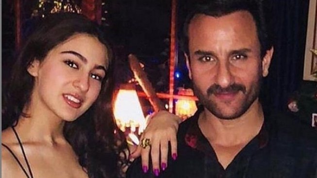 Saif Ali Khan bersama putrinya, Sara Ali Khan. (Instagram)