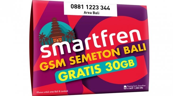 Kartu perdana Bali. [Smartfren]