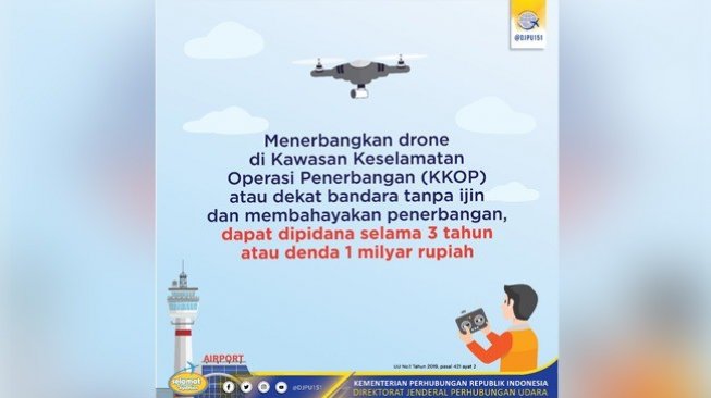 Demi Keselamatan Penerbangan, Pemerintah Atur Penggunaan Drone