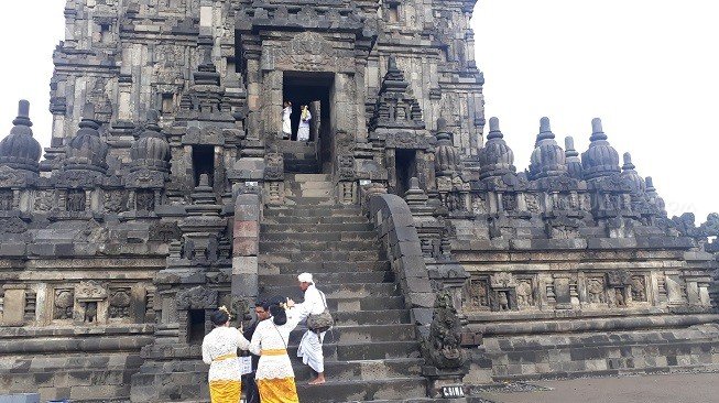 Tawur Agung Kesanga di Yogyakarta. (Suara.com/Sri Handayani)