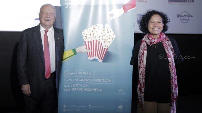 Mira Lesmana saat konfrensi pers acara Festival Sinema Australia Indonesia 2019. (Ismail/Suara.com)