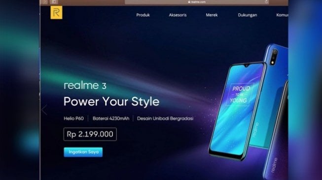 Terkuak! Harga Jual realme 3 di Indonesia Rp 2.199.000