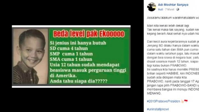 [Facebook/Adi Mochtar Sanjaya]