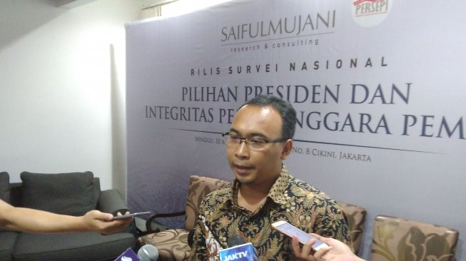 SMRC: Pendukung Prabowo-Sandi Paling Tidak Percaya Kinerja KPU dan Bawaslu