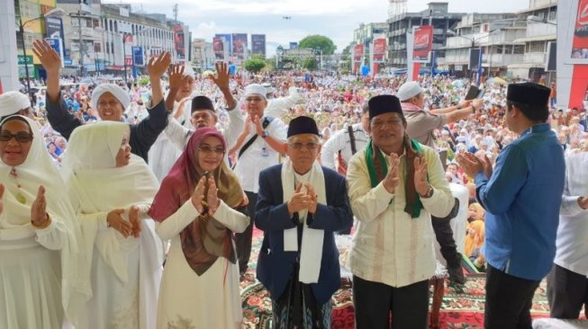 Ma'ruf Amin Minta Pendukung Tak Terprovokasi Saat Kampanye Akbar