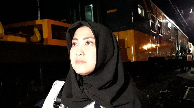 Vice President Komunikasi PT KCI Eva Chairunisa. [Suara.com/Novian Ardiansyah]