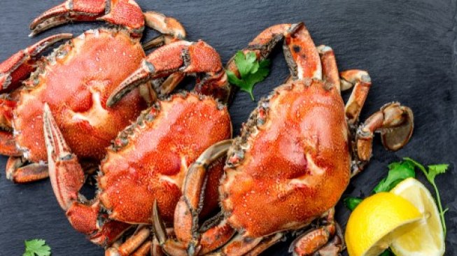 Ilustrasi daging kepiting miliki manfaat yang baik untuk kesehatan tubuh. (Shutterstock)