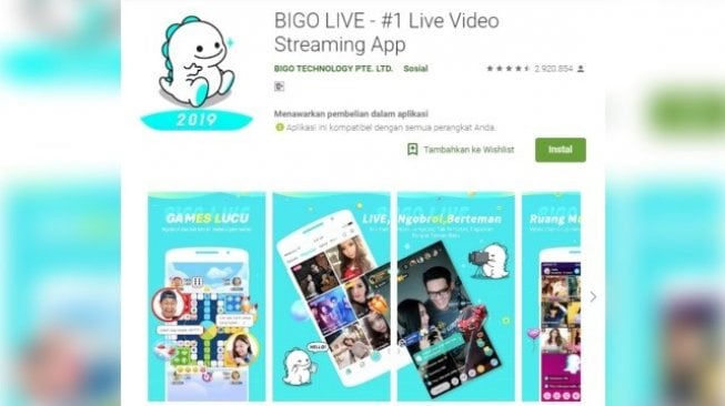 Duh, Bigo Live Masih Dipakai untuk Siaran Konten Tak Senonoh